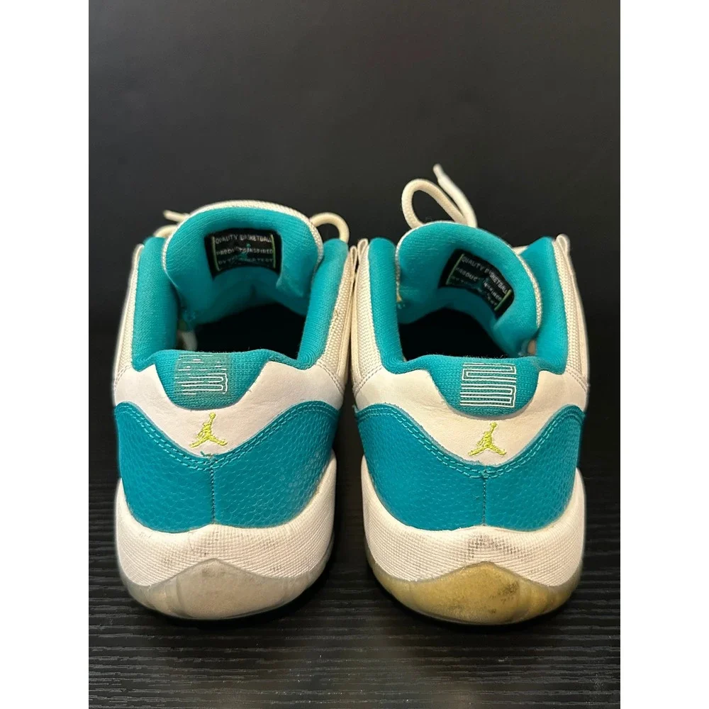 Jordan 11 Retro Low Aqua Safari White‎ Turbo Green Volt 580521-143 Mens 6.5Y